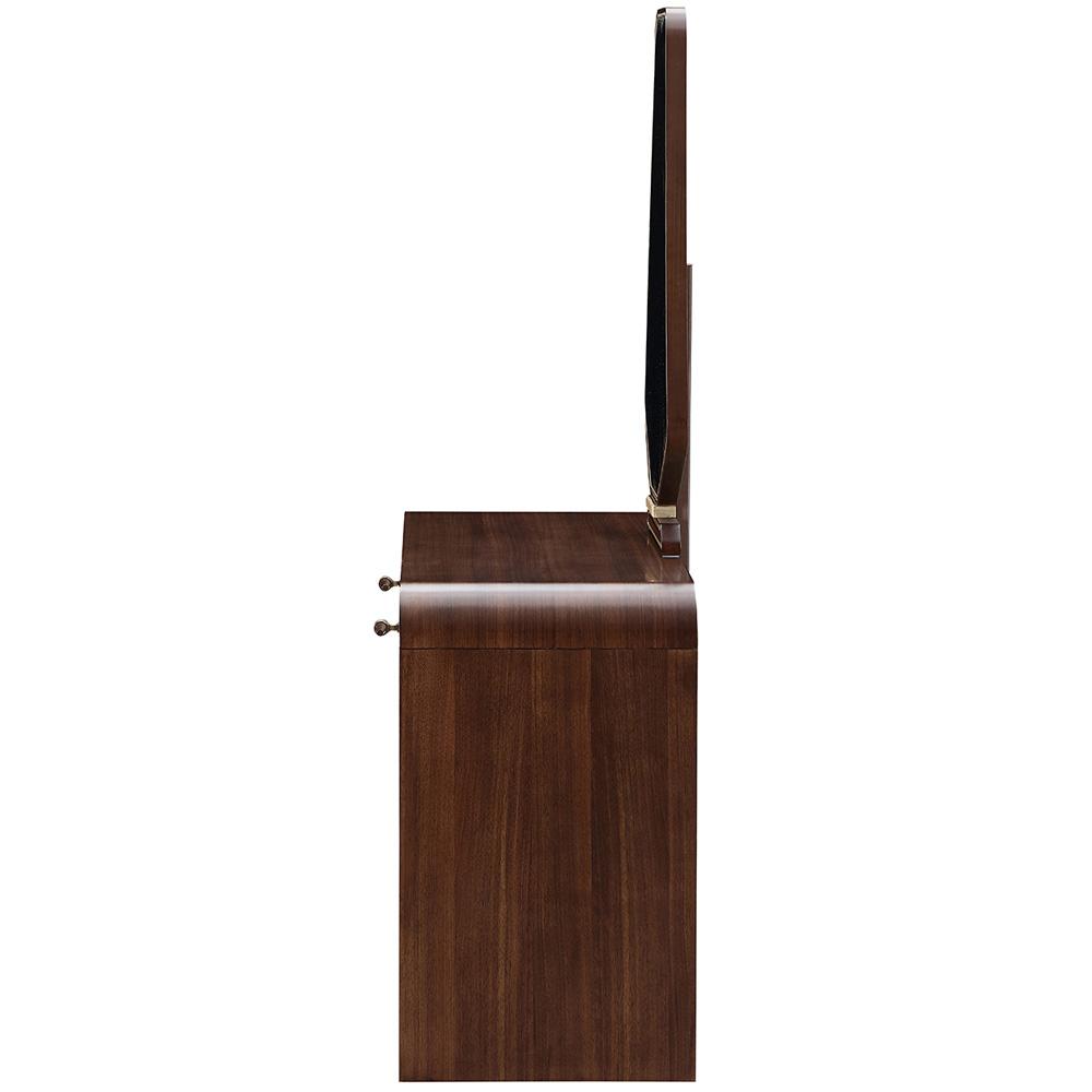 AICO by Michael Amini - Houston Vanity Table with Mirror - Walnut - 9095058VAN2-416 veiw 4