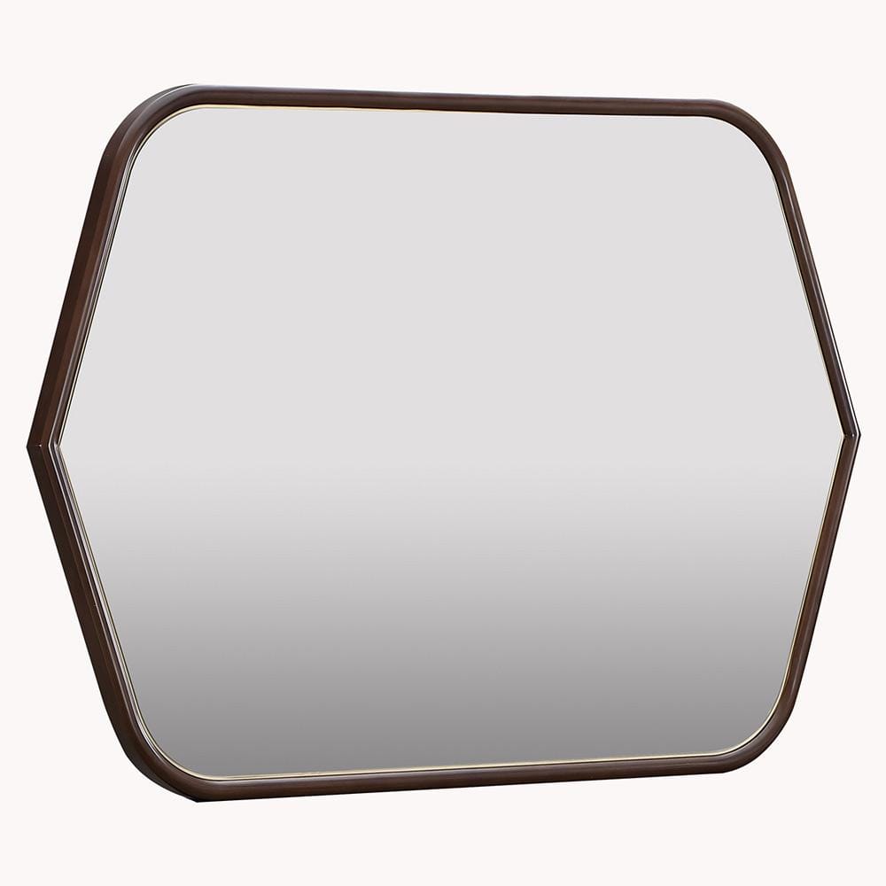 AICO by Michael Amini - Houston Wall Mirror - Walnut - 9095260-416 veiw 3