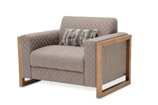 AICO by Michael Amini - Hudson Ferry - Chair and a Half, Slate Gray - Driftwood - KI-HUDF838-SLT-216N veiw 1