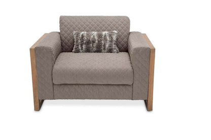 AICO by Michael Amini - Hudson Ferry - Chair and a Half, Slate Gray - Driftwood - KI-HUDF838-SLT-216N veiw 2