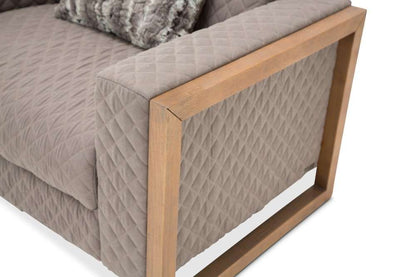 AICO by Michael Amini - Hudson Ferry - Chair and a Half, Slate Gray - Driftwood - KI-HUDF838-SLT-216N veiw 7