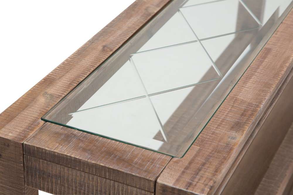 AICO by Michael Amini - Hudson Ferry - Console Table - Driftwood - KI-HUDF223-216 veiw 4