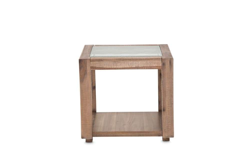 AICO by Michael Amini - Hudson Ferry - End Table - Driftwood - KI-HUDF202-216 veiw 2