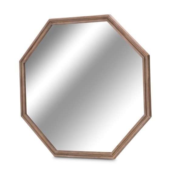 AICO by Michael Amini - Hudson Ferry - Octagonal Sideboard Mirror - Driftwood - KI-HUDF067-216 veiw 1