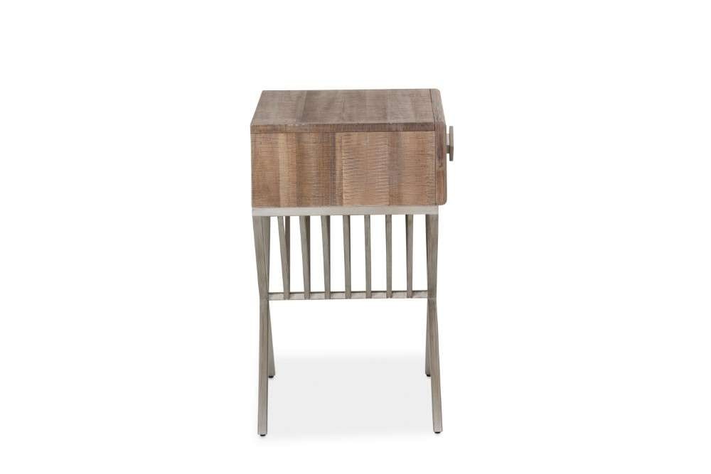 AICO by Michael Amini - Hudson Ferry - Side Table with Drawer - Driftwood - KI-HUDF040-216 veiw 3
