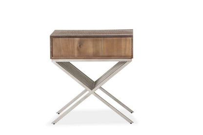 AICO by Michael Amini - Hudson Ferry - Side Table with Drawer - Driftwood - KI-HUDF040-216 veiw 4