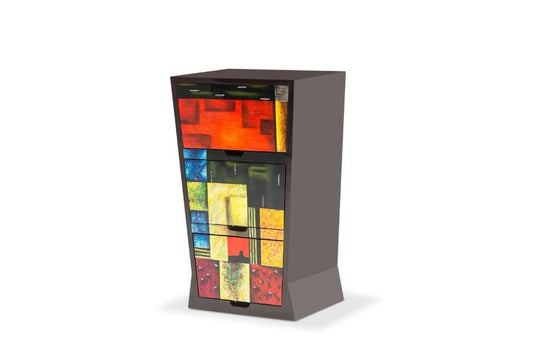 AICO by Michael Amini - Illusions - 3 Drawer V-Shaped Storage Chest - FS-ILUSN-083A veiw 1