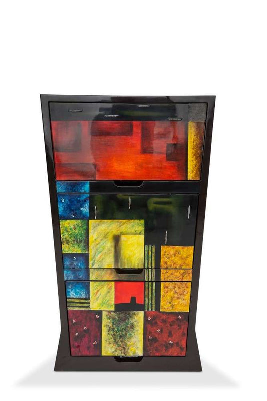 AICO by Michael Amini - Illusions - 3 Drawer V-Shaped Storage Chest - FS-ILUSN-083A veiw 2
