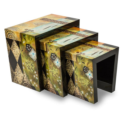 AICO by Michael Amini - Illusions Nesting Tables (Set of 3) - FS-ILUSN-039 veiw 1