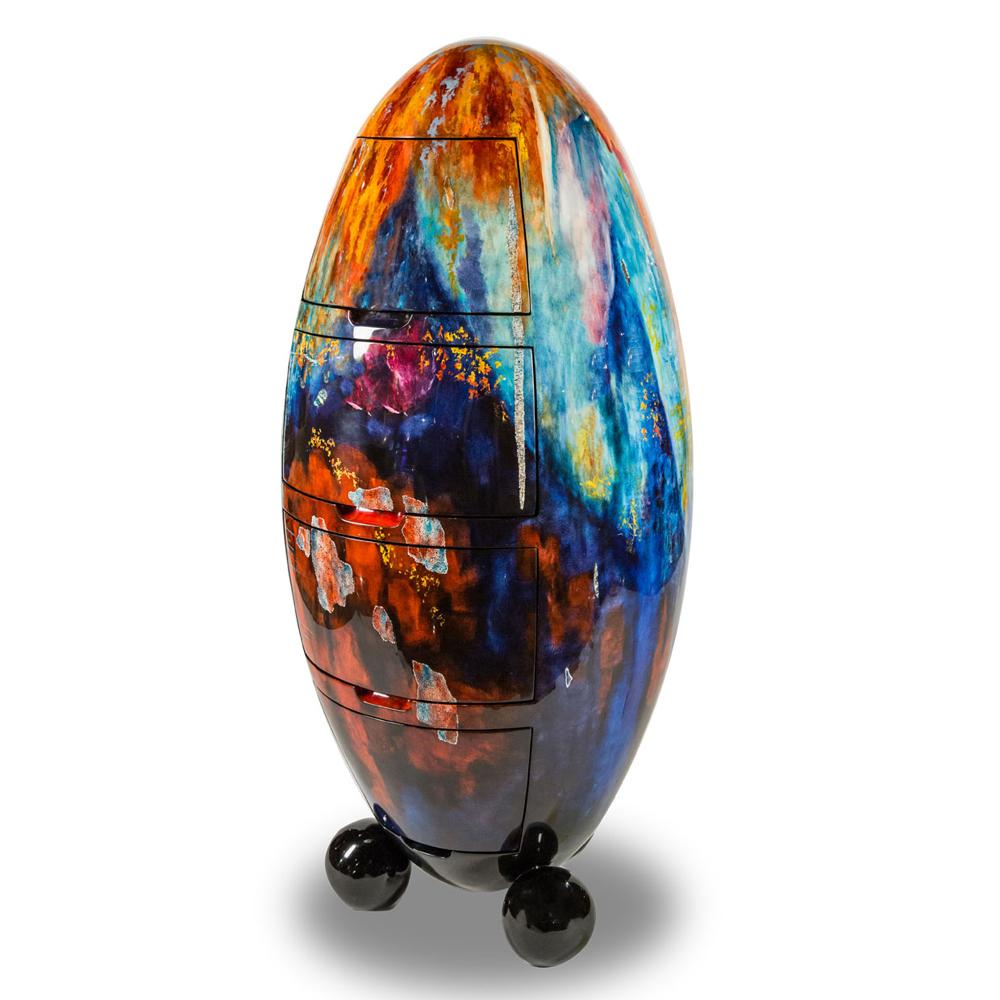 AICO by Michael Amini - Illusions Oval Cabinet - FS-ILUSN-027 veiw 1