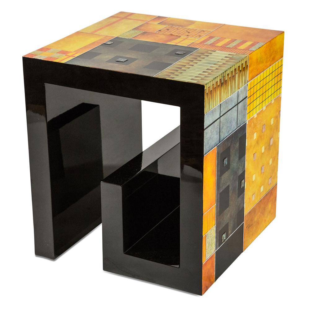 AICO by Michael Amini - Illusions Square End Table - FS-ILUSN-013 veiw 1