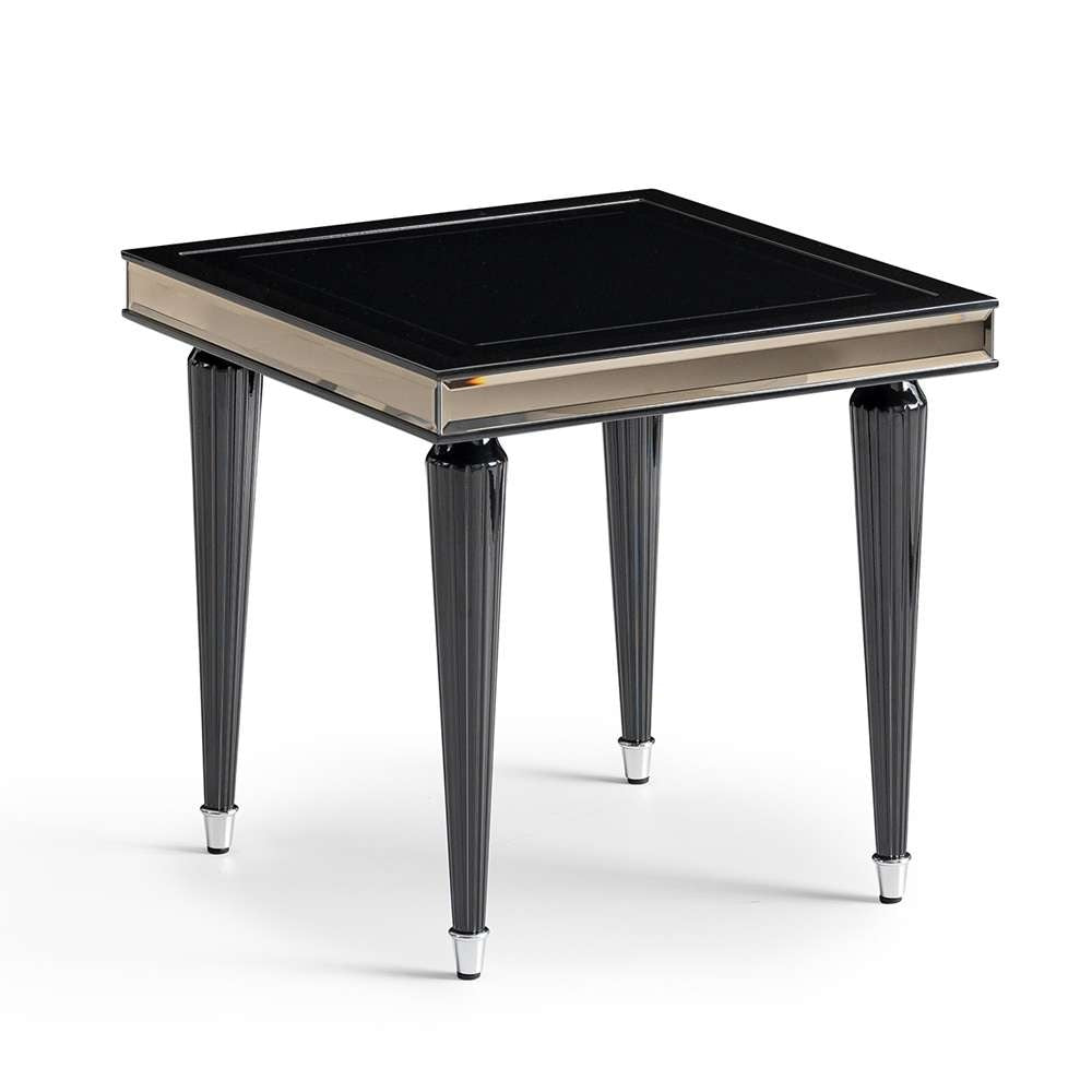 AICO by Michael Amini - La Francaise Side Table - Black Ice - LFR-FRSE202-805 veiw 1