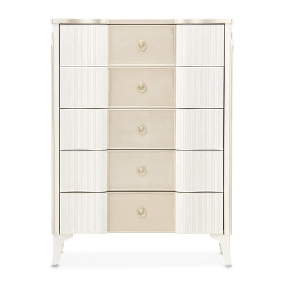 AICO by Michael Amini - La Marisia 5-Drawer Chest - Creamy Pearl - 9089070SA-112 veiw 2