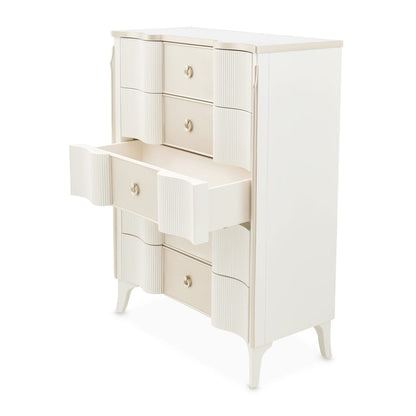 AICO by Michael Amini - La Marisia 5-Drawer Chest - Creamy Pearl - 9089070SA-112 veiw 4