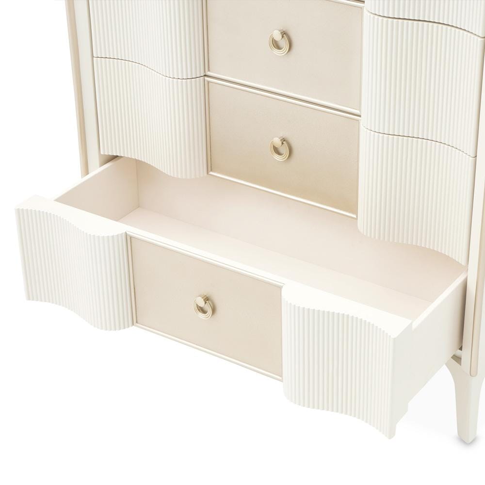 AICO by Michael Amini - La Marisia 5-Drawer Chest - Creamy Pearl - 9089070SA-112 veiw 6