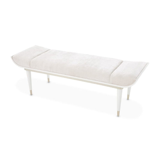 AICO by Michael Amini - La Marisia Accent Bench - Tranquil/Creamy Pearl - 9089904-112 veiw 1