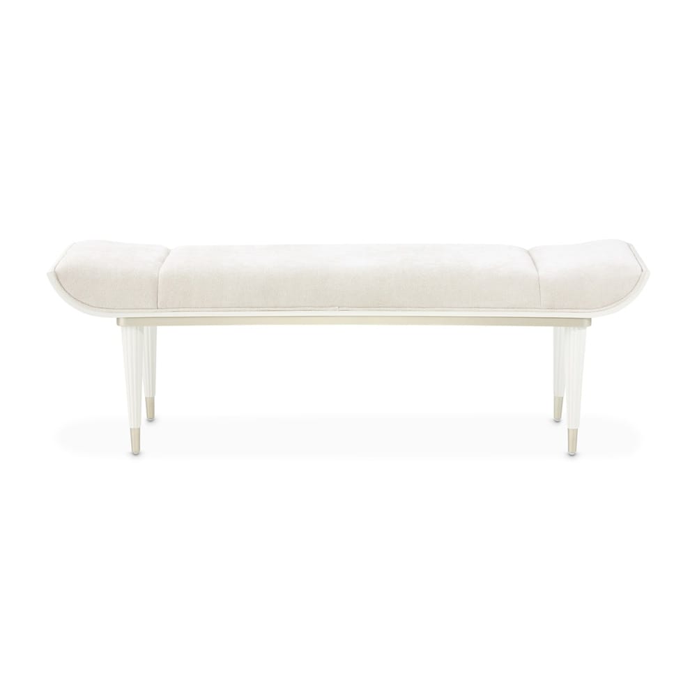 AICO by Michael Amini - La Marisia Accent Bench - Tranquil/Creamy Pearl - 9089904-112 veiw 2