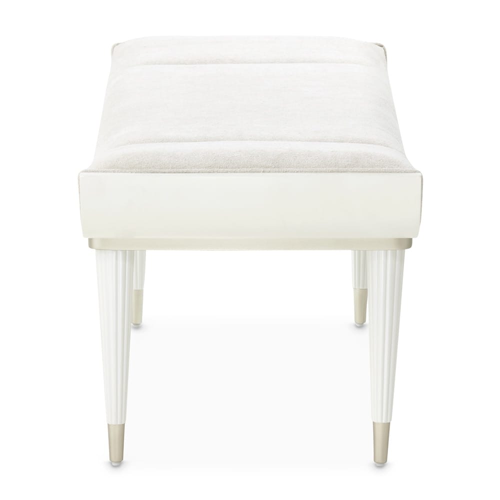 AICO by Michael Amini - La Marisia Accent Bench - Tranquil/Creamy Pearl - 9089904-112 veiw 3