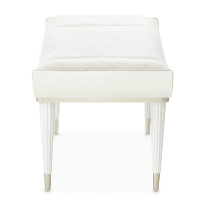 AICO by Michael Amini - La Marisia Accent Bench - Tranquil/Creamy Pearl - 9089904-112 veiw 3