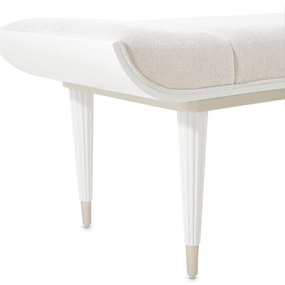AICO by Michael Amini - La Marisia Accent Bench - Tranquil/Creamy Pearl - 9089904-112 veiw 5