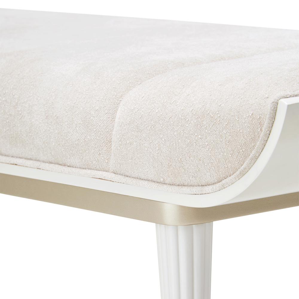 AICO by Michael Amini - La Marisia Accent Bench - Tranquil/Creamy Pearl - 9089904-112 veiw 6