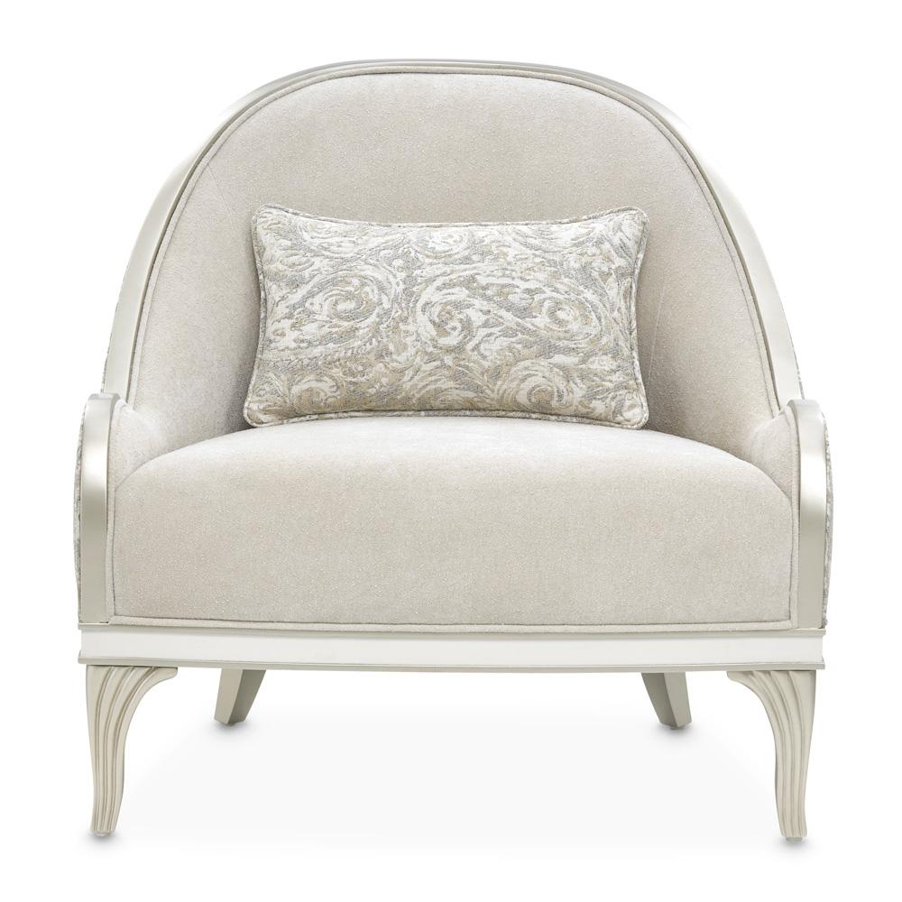 AICO by Michael Amini - La Marisia Chenille Accent Chair - Tranquil/Light Champagne - 9089834-TRQUL-124 veiw 3