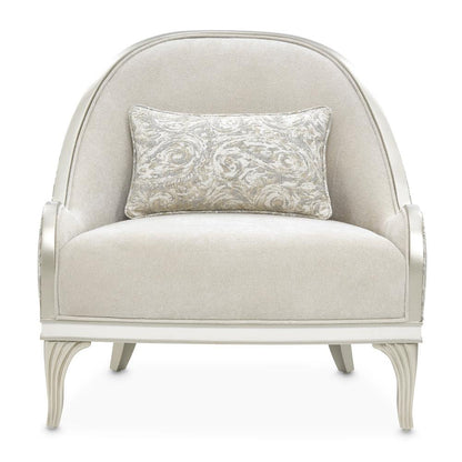 AICO by Michael Amini - La Marisia Chenille Accent Chair - Tranquil/Light Champagne - 9089834-TRQUL-124 veiw 3