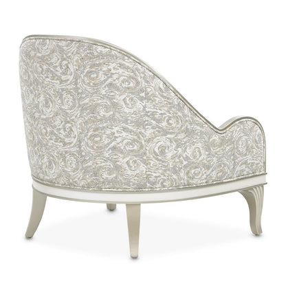 AICO by Michael Amini - La Marisia Chenille Accent Chair - Tranquil/Light Champagne - 9089834-TRQUL-124 veiw 6