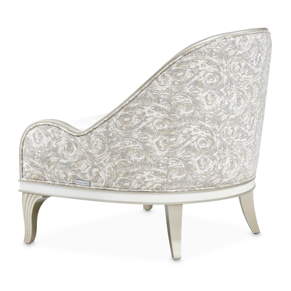 AICO by Michael Amini - La Marisia Chenille Accent Chair - Tranquil/Light Champagne - 9089834-TRQUL-124 veiw 8