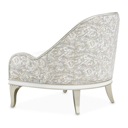 AICO by Michael Amini - La Marisia Chenille Accent Chair - Tranquil/Light Champagne - 9089834-TRQUL-124 veiw 8