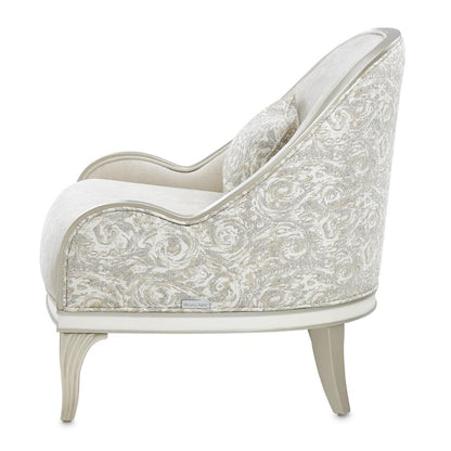 AICO by Michael Amini - La Marisia Chenille Accent Chair - Tranquil/Light Champagne - 9089834-TRQUL-124 veiw 9