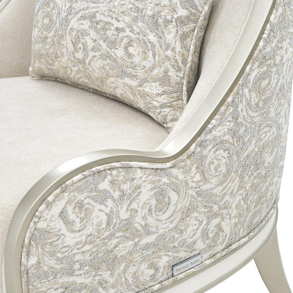 AICO by Michael Amini - La Marisia Chenille Accent Chair - Tranquil/Light Champagne - 9089834-TRQUL-124 veiw 10