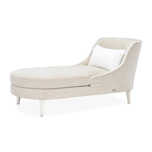AICO by Michael Amini - La Marisia Chenille Chaise - Tranquil/Light Champagne - 9089841-TRQUL-124 veiw 1