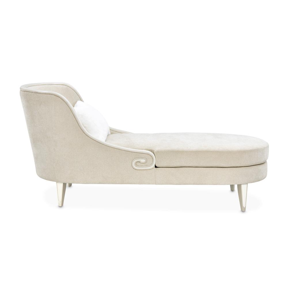 AICO by Michael Amini - La Marisia Chenille Chaise - Tranquil/Light Champagne - 9089841-TRQUL-124 veiw 6