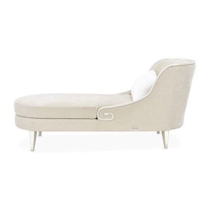 AICO by Michael Amini - La Marisia Chenille Chaise - Tranquil/Light Champagne - 9089841-TRQUL-124 veiw 8