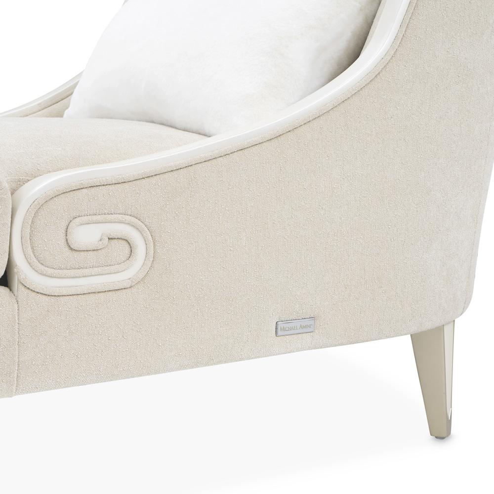 AICO by Michael Amini - La Marisia Chenille Chaise - Tranquil/Light Champagne - 9089841-TRQUL-124 veiw 11