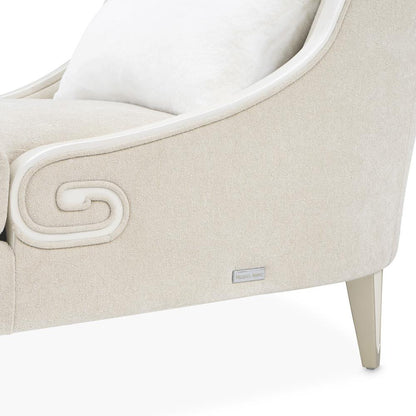 AICO by Michael Amini - La Marisia Chenille Chaise - Tranquil/Light Champagne - 9089841-TRQUL-124 veiw 11