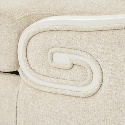 AICO by Michael Amini - La Marisia Chenille Chaise - Tranquil/Light Champagne - 9089841-TRQUL-124 veiw 12