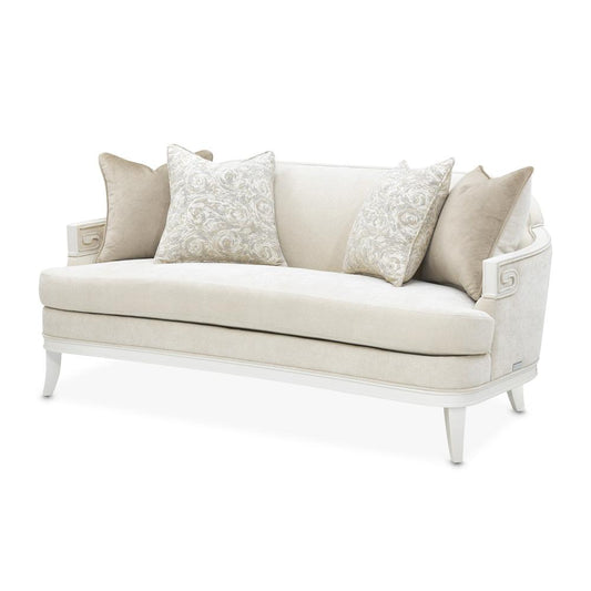 AICO by Michael Amini - La Marisia Chenille Loveseat - Tranquil/Creamy Pearl - 9089825-TRQUL-124 veiw 1