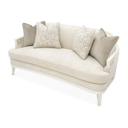 AICO by Michael Amini - La Marisia Chenille Loveseat - Tranquil/Creamy Pearl - 9089825-TRQUL-124 veiw 2
