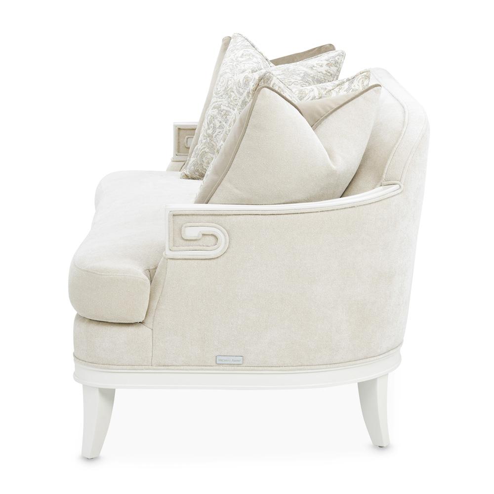 AICO by Michael Amini - La Marisia Chenille Loveseat - Tranquil/Creamy Pearl - 9089825-TRQUL-124 veiw 6