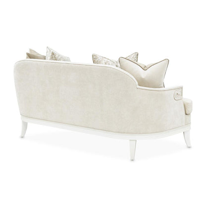 AICO by Michael Amini - La Marisia Chenille Loveseat - Tranquil/Creamy Pearl - 9089825-TRQUL-124 veiw 7