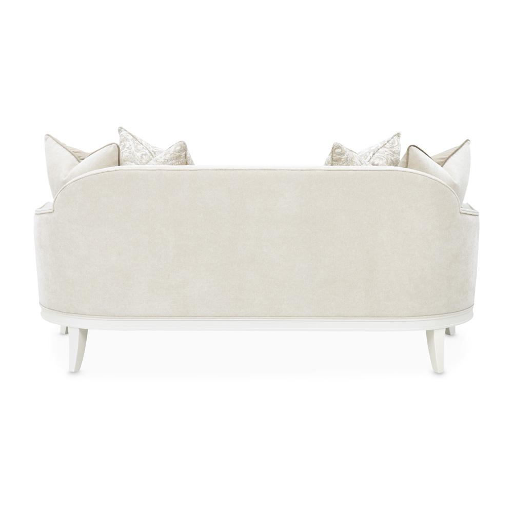 AICO by Michael Amini - La Marisia Chenille Loveseat - Tranquil/Creamy Pearl - 9089825-TRQUL-124 veiw 8