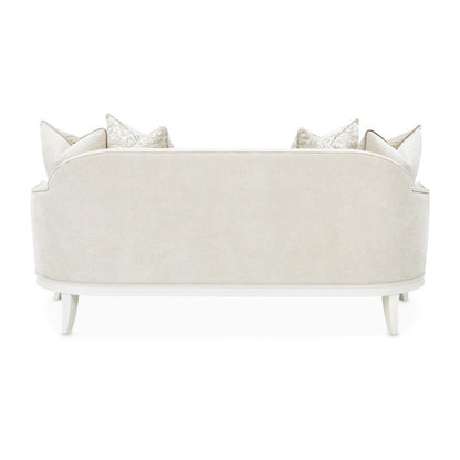 AICO by Michael Amini - La Marisia Chenille Loveseat - Tranquil/Creamy Pearl - 9089825-TRQUL-124 veiw 8