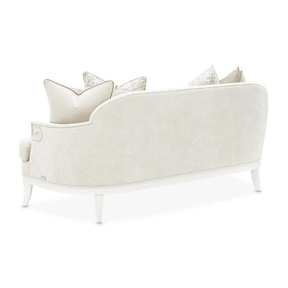 AICO by Michael Amini - La Marisia Chenille Loveseat - Tranquil/Creamy Pearl - 9089825-TRQUL-124 veiw 9