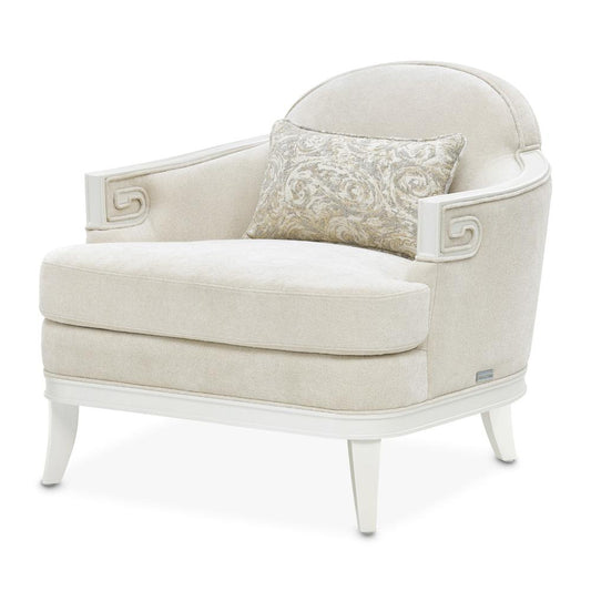AICO by Michael Amini - La Marisia Chenille Matching Chair - Tranquil/Creamy Pearl - 9089835-TRQUL-124 veiw 1