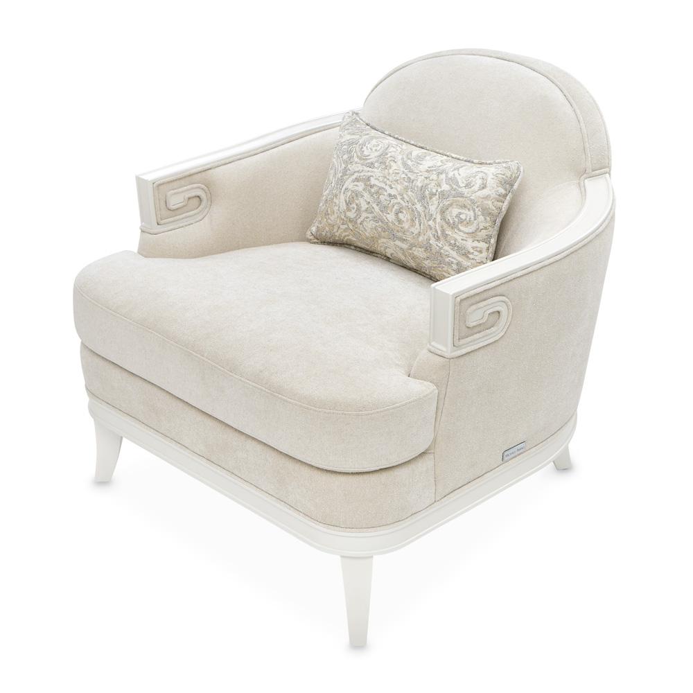 AICO by Michael Amini - La Marisia Chenille Matching Chair - Tranquil/Creamy Pearl - 9089835-TRQUL-124 veiw 4