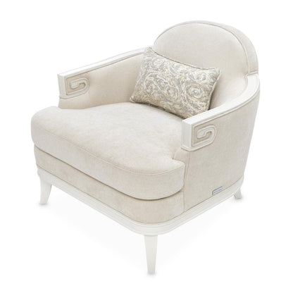 AICO by Michael Amini - La Marisia Chenille Matching Chair - Tranquil/Creamy Pearl - 9089835-TRQUL-124 veiw 4