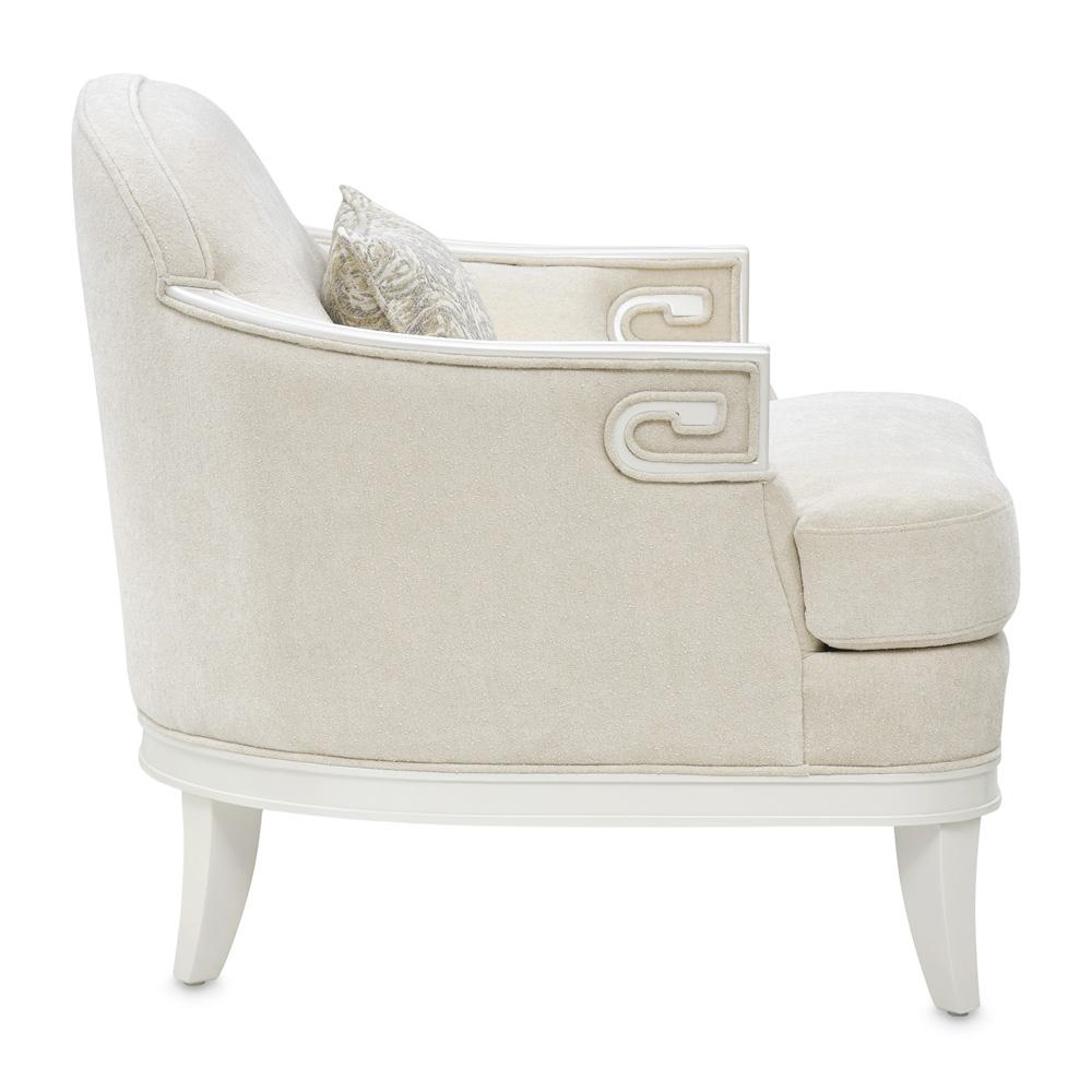 AICO by Michael Amini - La Marisia Chenille Matching Chair - Tranquil/Creamy Pearl - 9089835-TRQUL-124 veiw 5