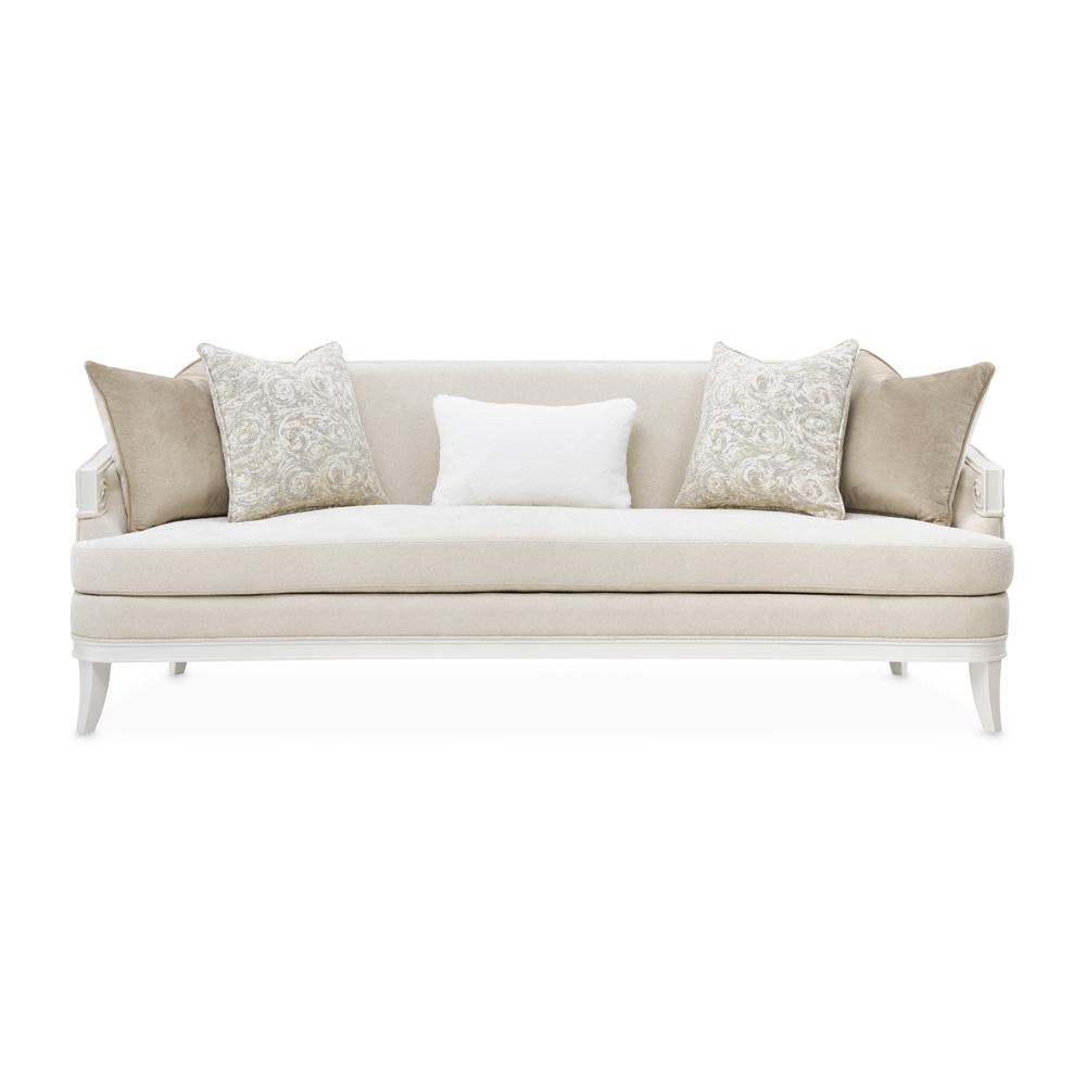 AICO by Michael Amini - La Marisia Chenille Sofa - Tranquil/Creamy Pearl - 9089815-TRQUL-124 veiw 4